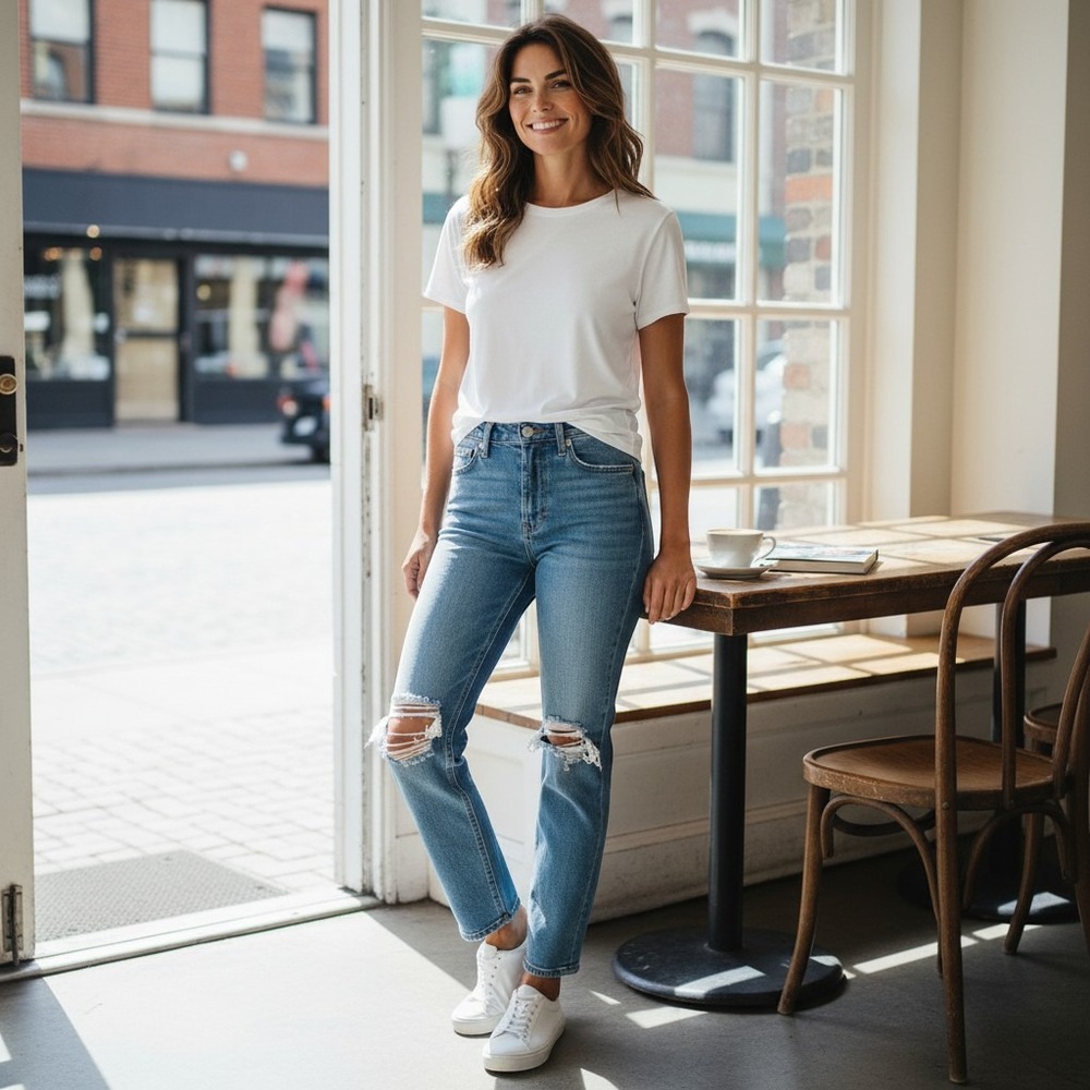 PacSun High Rise Jegging 25‎ Blue Excellent Distressed Ripped Knee Denim Jeans